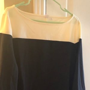 Gap black and white color block dress. XL.